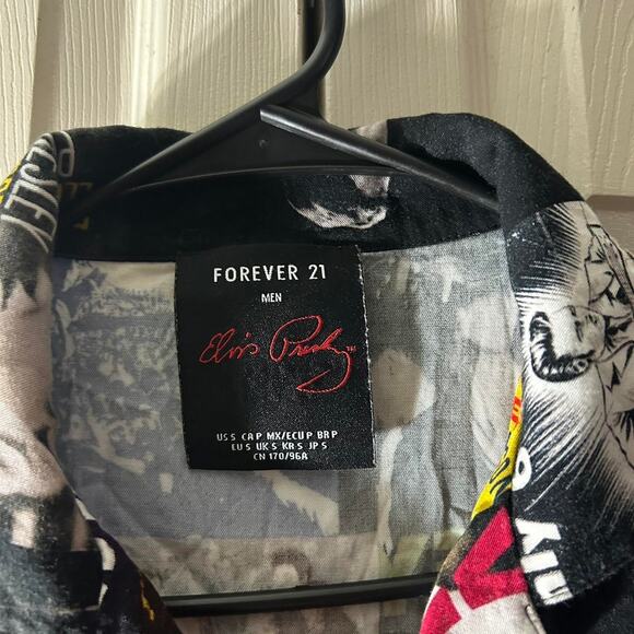 (S) Forever 21 Men x Elvis Presley Pristine Pictorial Shirt - Picture 3 of 7